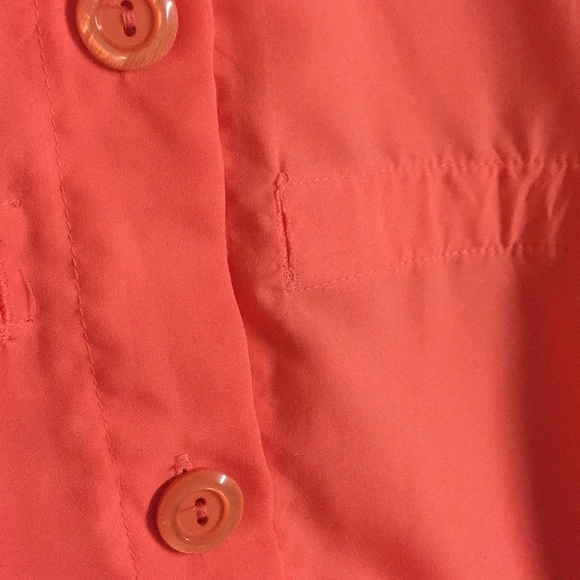 Stunning Vintage 2 Piece Peach Polyester Suit - Picture 6 of 12